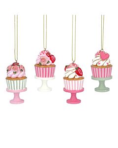 Gisela Graham Resin Cake on Stand Decoration x3
